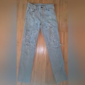 American Eagle Outfitters Ripped Light Blue Jeans